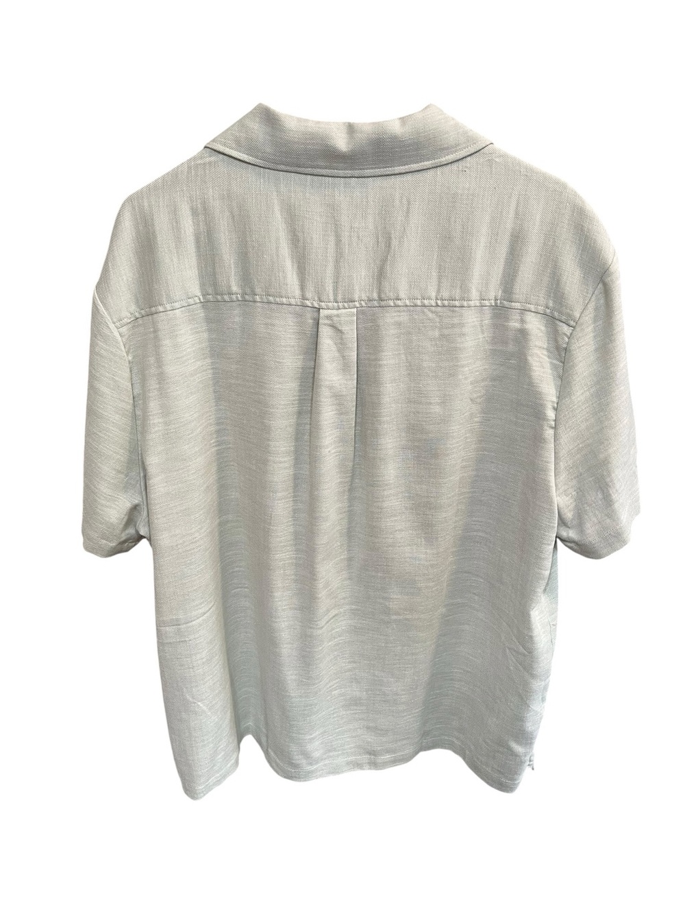 NWT Sperry Men’s Camp Collared Button Down Short Sleeve Shirt - XL - Light Green - Picture 6 of 11